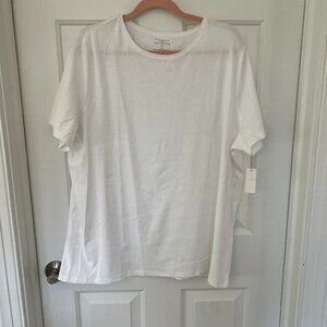 NWT Talbots white tee size 3X